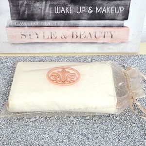 6 Piece Multi-Use Wallet, Wristlet, Clutch, Purse & Crossbody w/Rose Gold Emblem